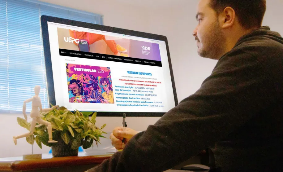 UEPG abre inscrições para Vestibular EaD 2025 com 1.350 vagas em 33 polos de todo o Paraná