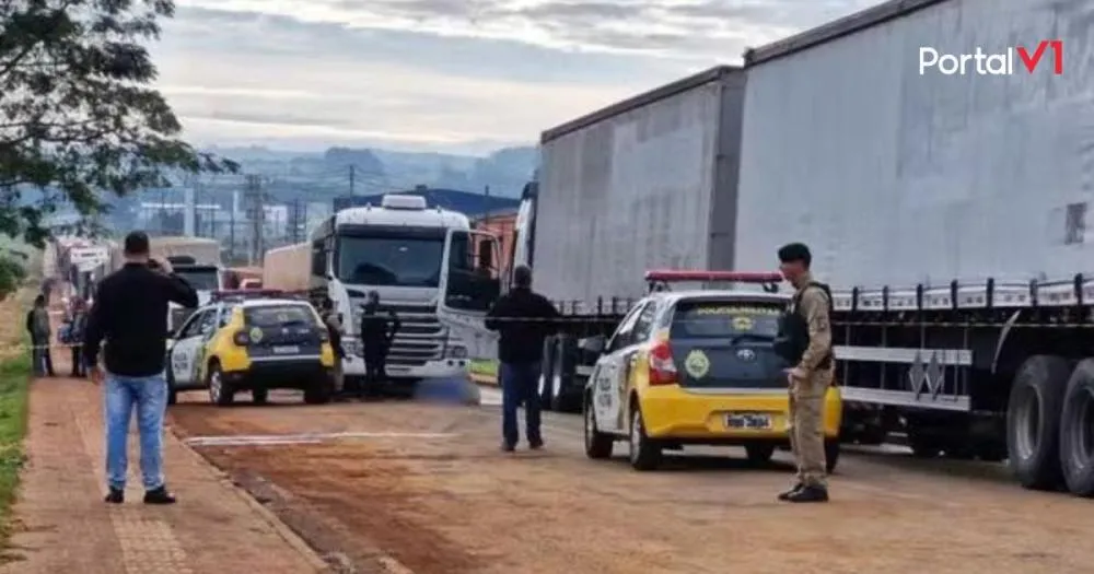  Briga de trânsito termina com dois irmãos caminhoneiros mortos a facadas
