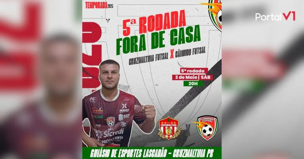 É Hoje! Cândido de Abreu Futsal Enfrenta Cruzmaltina Fora de Casa Pela Série Bronze