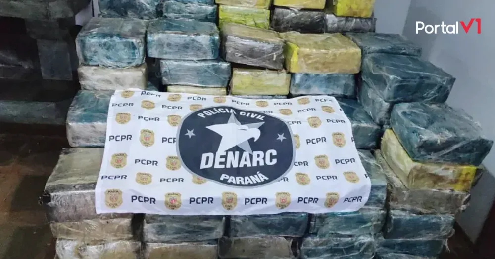 Mais de 2 toneladas de maconha são apreendidas no Paraná durante operação policial