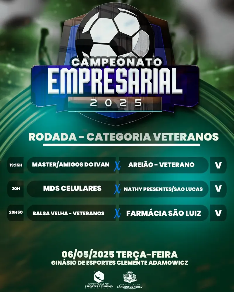 Campeonato Empresarial movimenta Cândido de Abreu com rodadas para todas as categorias