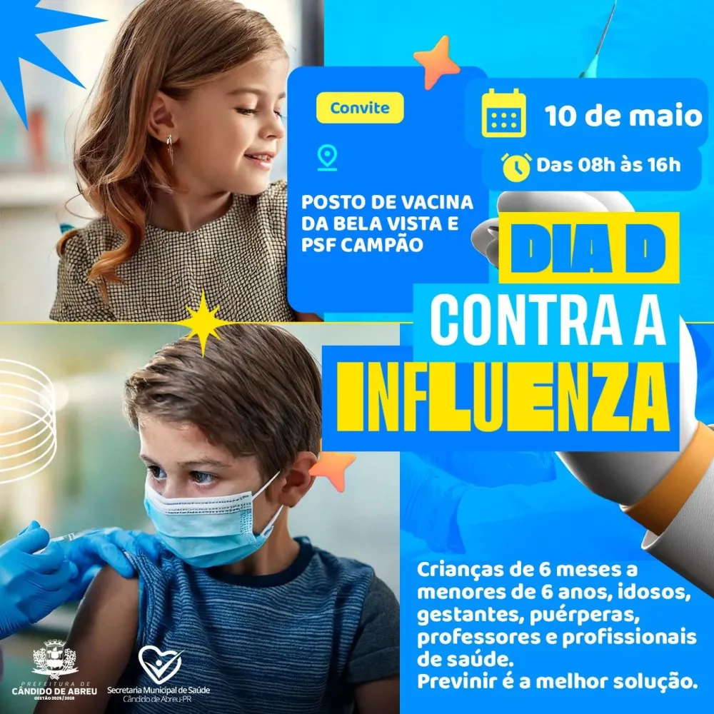 Dia D contra a Influenza acontece em Cândido de Abreu