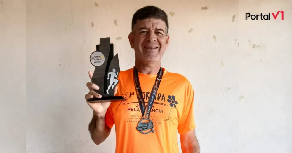 Morador de São Pedro do Ivaí conquista pódio em corrida com causa nobre em Jardim Alegre