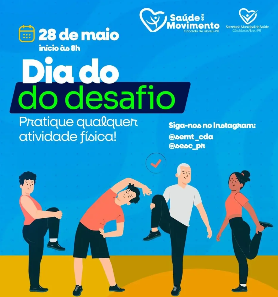 Cândido de Abreu promove o Dia do Desafio nesta quarta-feira (28)