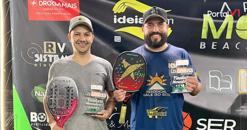Moradores de São Pedro do Ivaí conquistam vice-campeonato em torneio regional de Beach Tennis