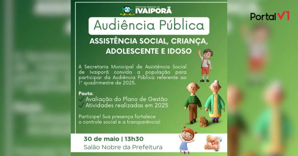 Ivaiporã Convoca População para Audiência Pública de Assistência Social