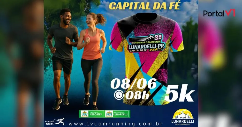 3ª Corrida e Caminhada de Lunardelli promete agitar a Capital da Fé