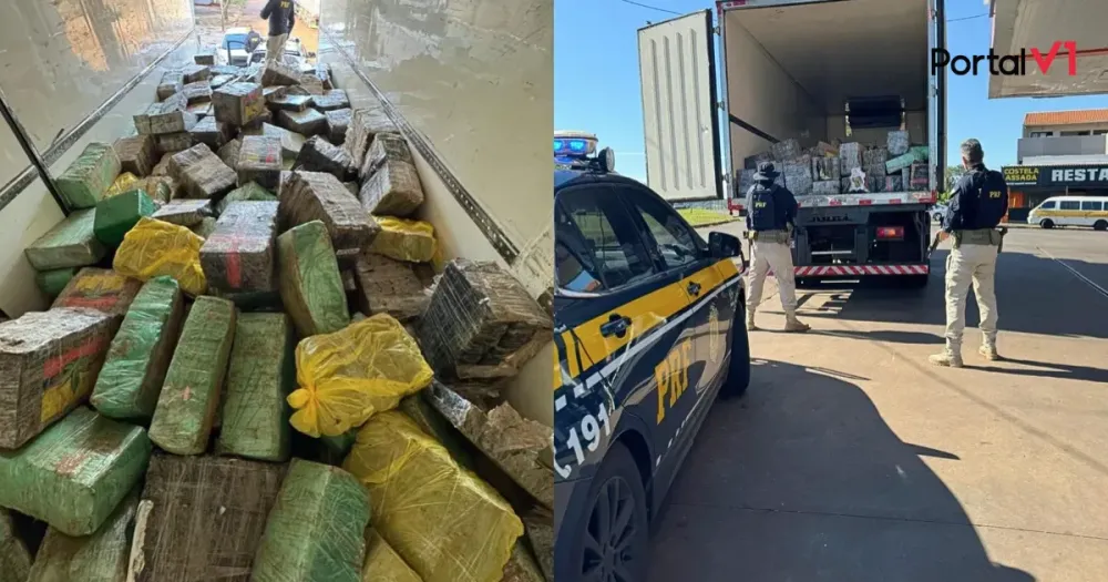 PRF apreende quase oito toneladas de maconha na BR-369 em Cambé