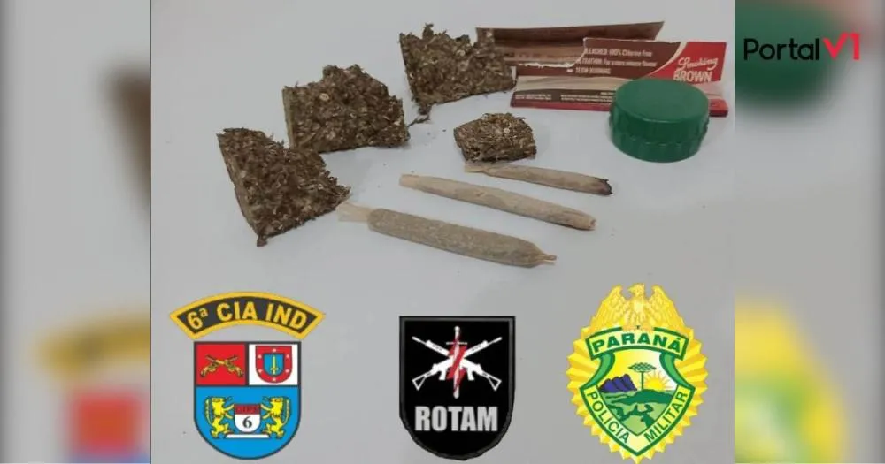 Rotam apreende adolescentes com maconha e prende homem em Ivaiporã