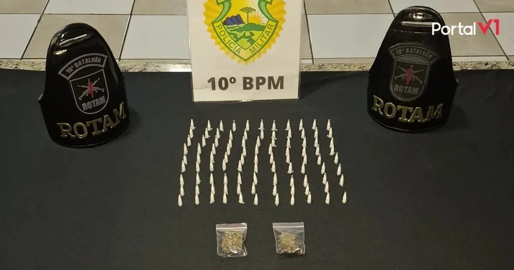 Casal é preso por tráfico de drogas em Apucarana; cocaína e maconha foram apreendidas