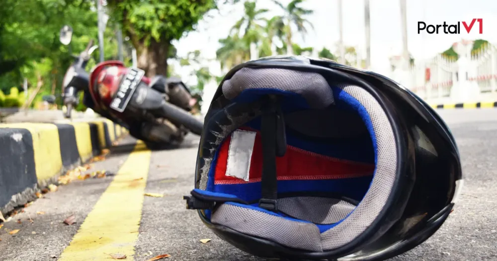 Acidente entre carro e moto deixa homem ferido em São Pedro do Ivaí