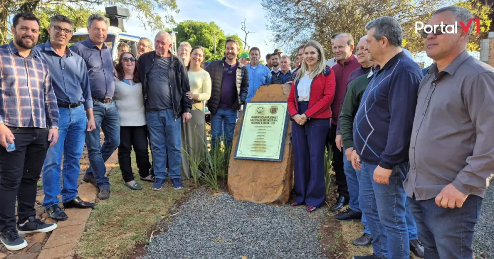 Prefeitura de Ivaiporã inaugura pedra irregular da Vila Rural e leva dignidade à zona rural