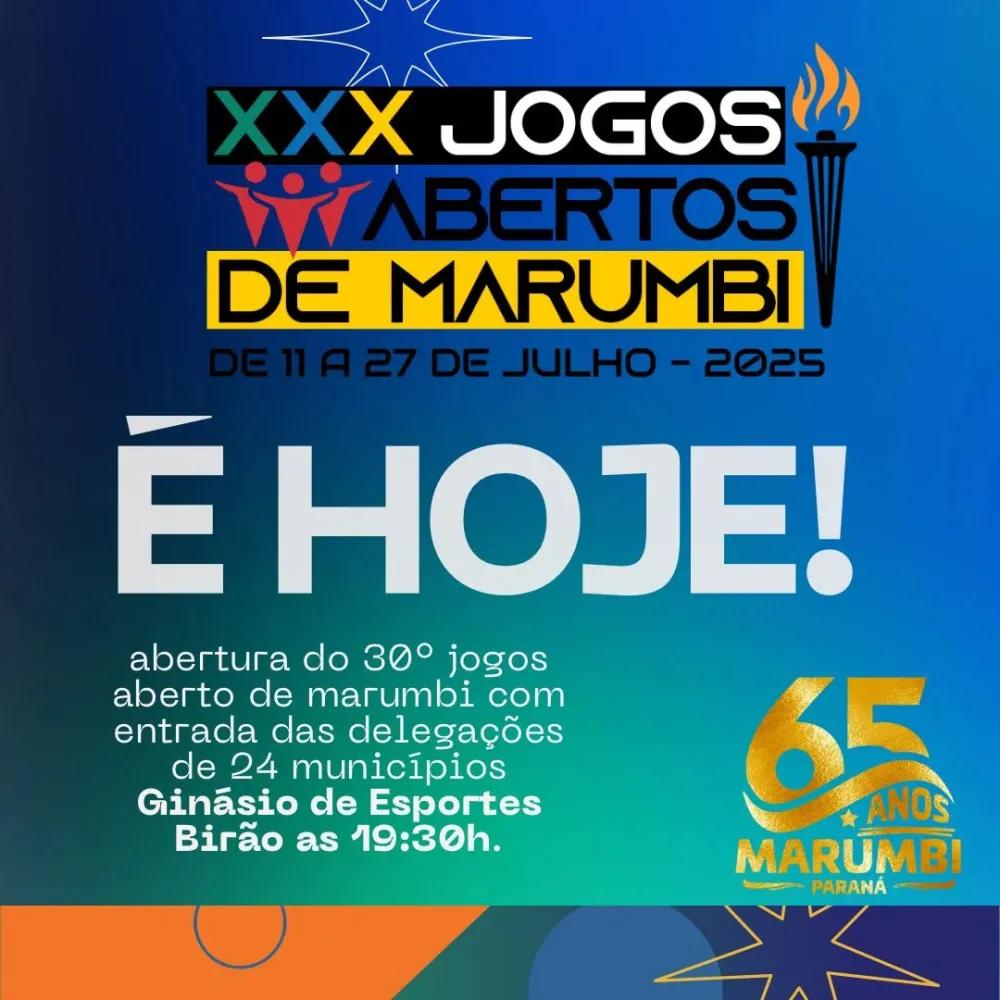 Marumbi abre os Jogos Abertos 2025 com presença de 24 municípios