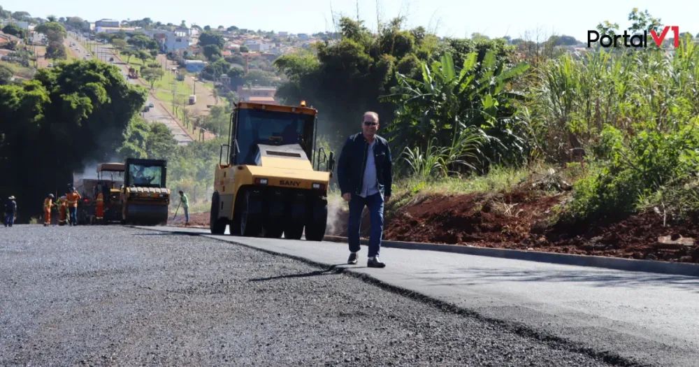 Nova via asfaltada em Ivaiporã promete aliviar trânsito no centro da cidade