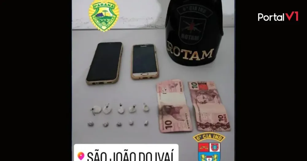 Rotam prende dupla em casa abandonada suspeita de tráfico em São João do Ivaí