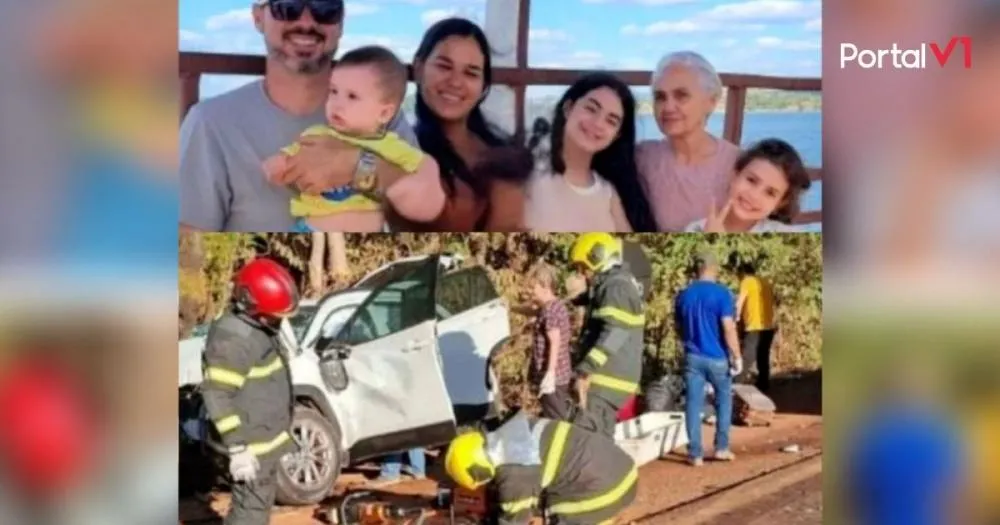 Acidente termina em morte de seis familiares; menina de três anos é a única sobrevivente