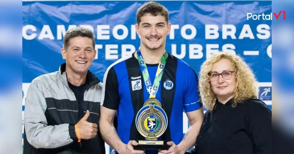 Filho de São Pedro do Ivaí brilha no cenário nacional e conquista título brasileiro Sub-21 de handebol