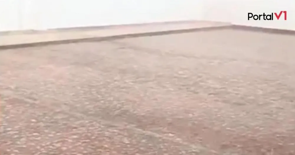 Chuva de granizo surpreende moradores em Grandes Rios e Ivaiporã