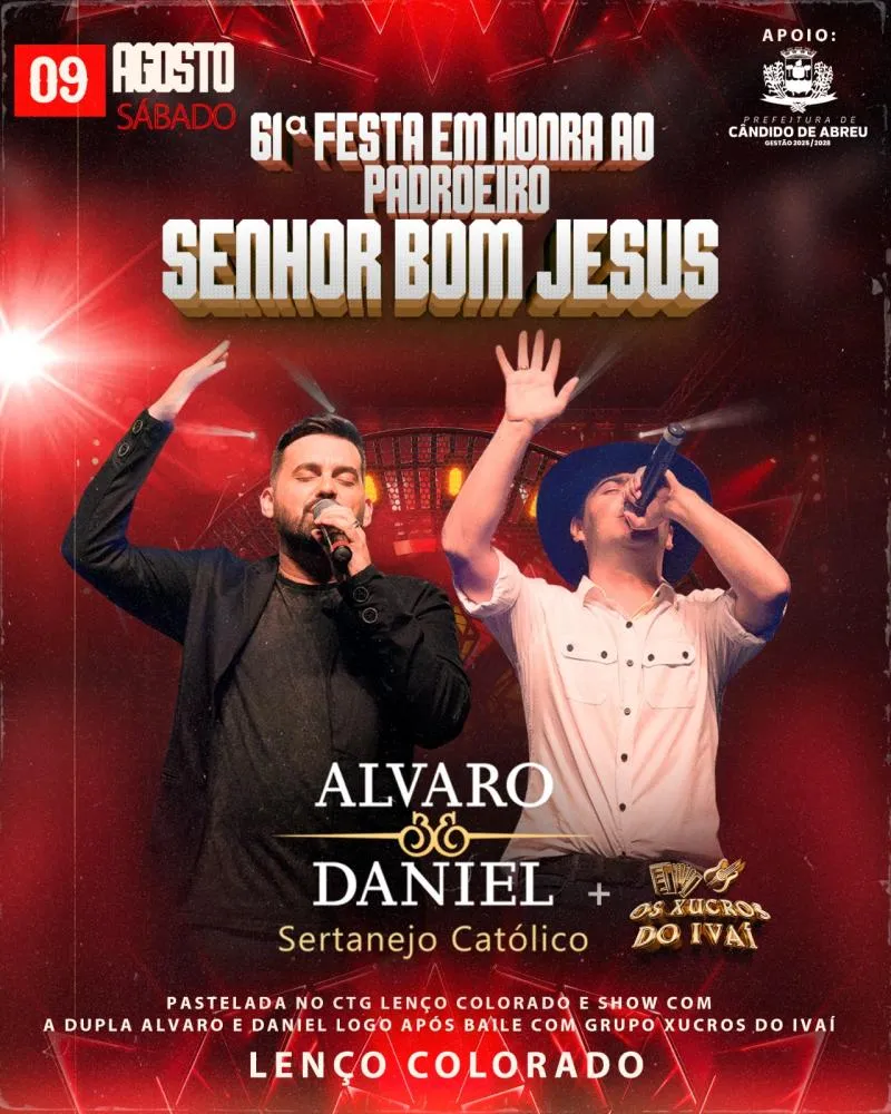 Cândido de Abreu celebra 61ª Festa em Honra ao Senhor Bom Jesus