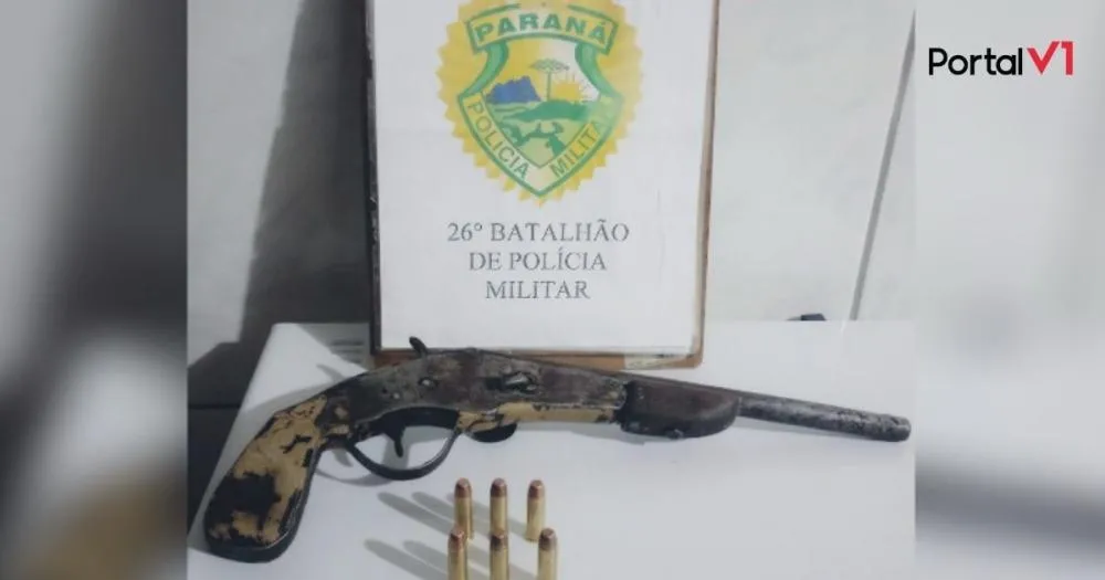 Homem é preso em Cândido de Abreu por ameaça e posse de arma de uso restrito