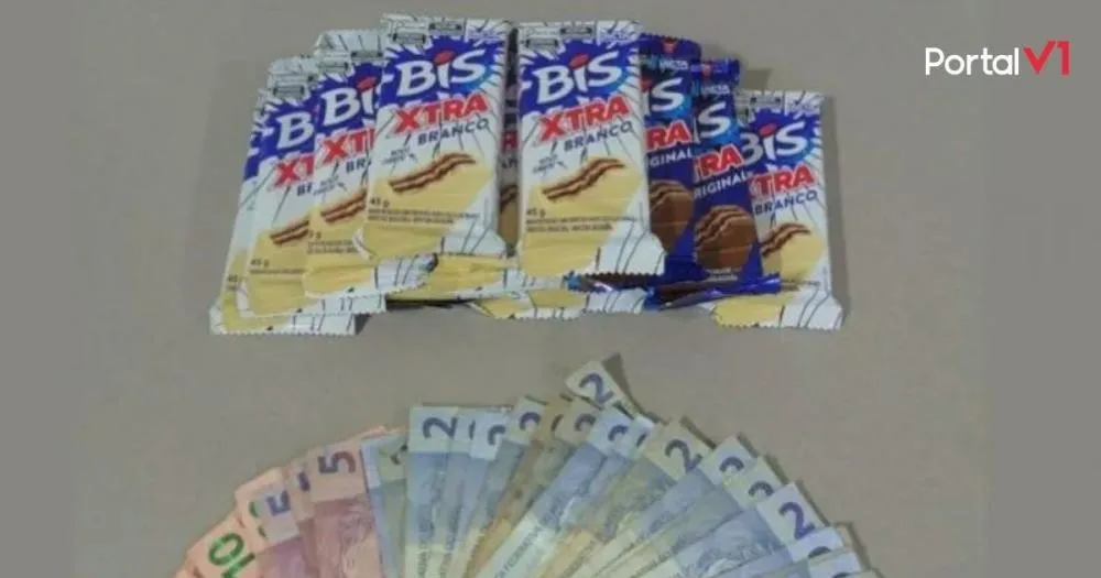 Homem é preso após furtar chocolates e dinheiro de quiosque em Jandaia do Sul
