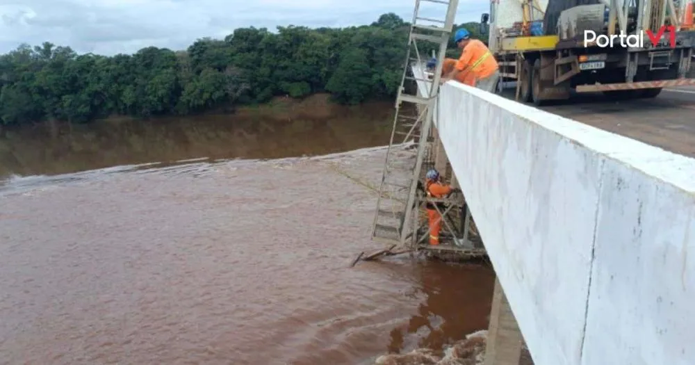 Ponte sobre o Rio Ivaí passa por reformas após acidente com balsa