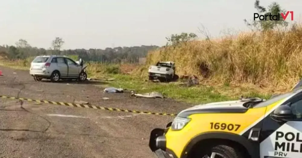 Acidente entre carro e picape deixa adolescente morto na PR-463