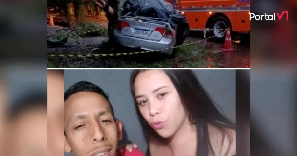 Jovem casal morre em grave acidente na PR-662, no Paraná