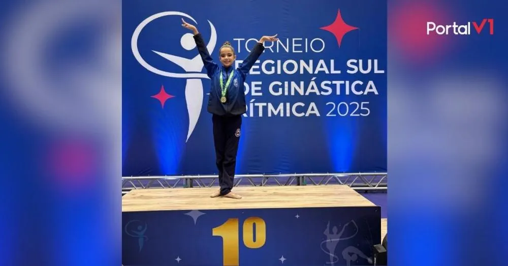 Atleta de São Pedro do Ivaí conquista ouro e garante vaga no Nacional de Ginástica Rítmica