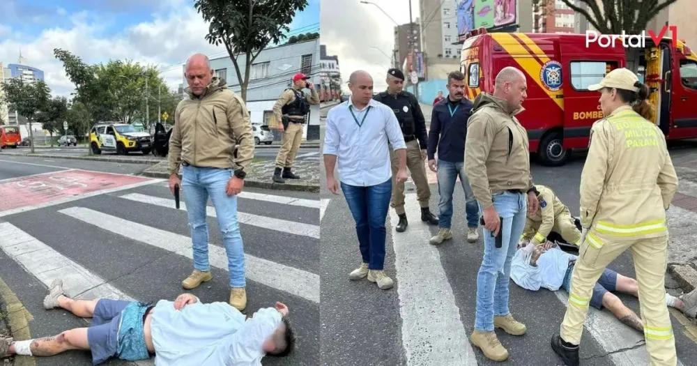 Secretário de Segurança Pública do PR saca arma e prende homem após acidente