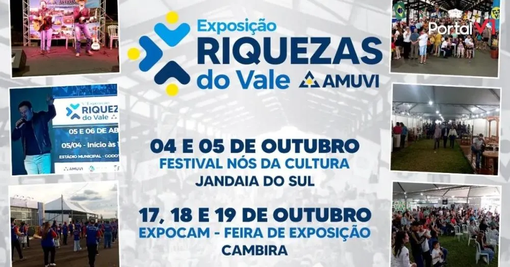 AMUVI anuncia duas edições da Exposição “Riquezas do Vale” em outubro