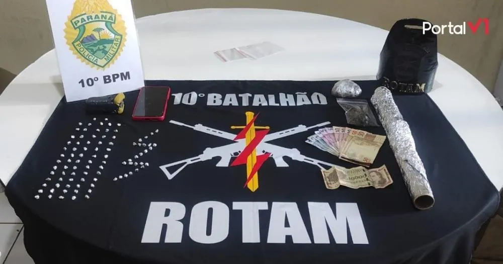 Operação da ROTAM resulta em prisão por tráfico de drogas em Marumbi