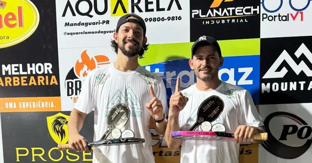 Equipe de São Pedro do Ivaí são Campeões no Primeiro Torneio Beach Tennis em Jandaia do Sul
