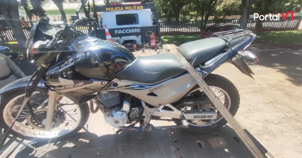 Polícia prende homem com mandado de prisão em aberto e apreende motocicleta com chassi adulterado em Apucarana
