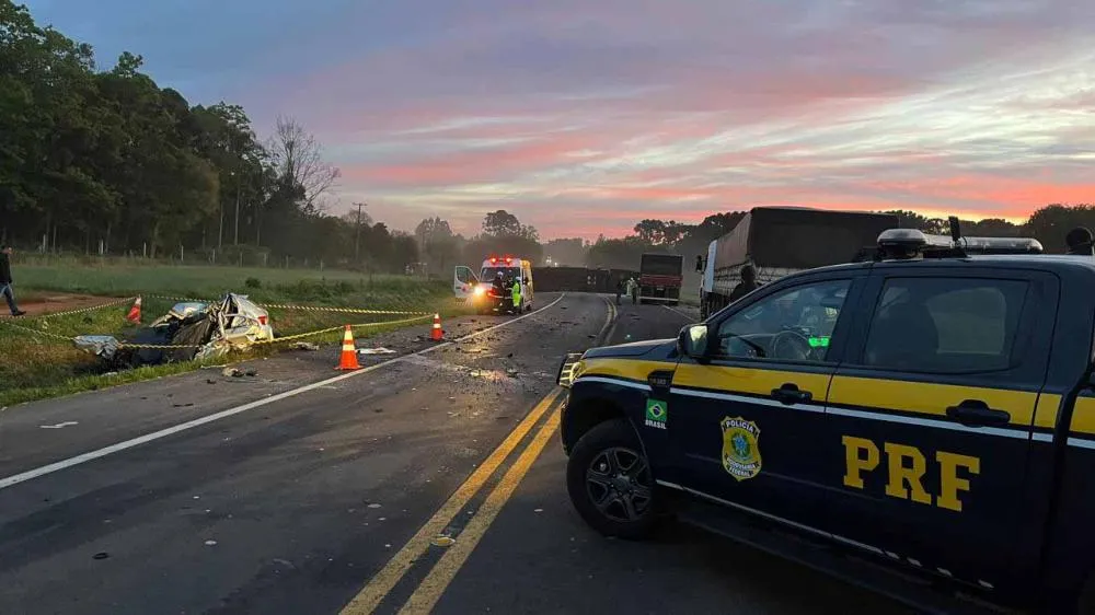 Colisão Frontal na BR-373 em Prudentópolis Deixa Dois Mortos