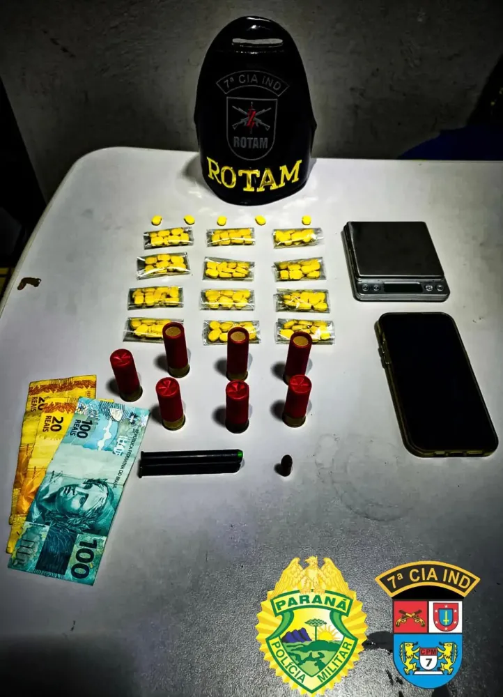 Adolescente Detido com Ecstasy e Munições em Operação Policial