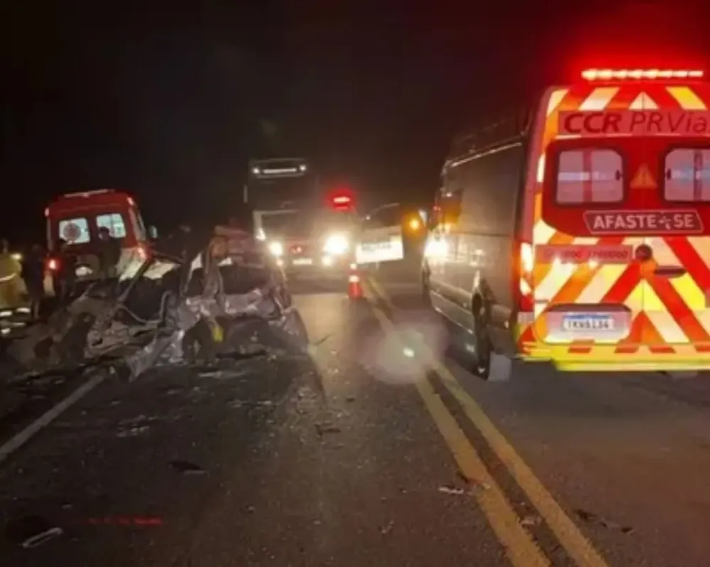 Acidente em trecho de obras da PR-323 deixa homem morto e mulher em estado grave