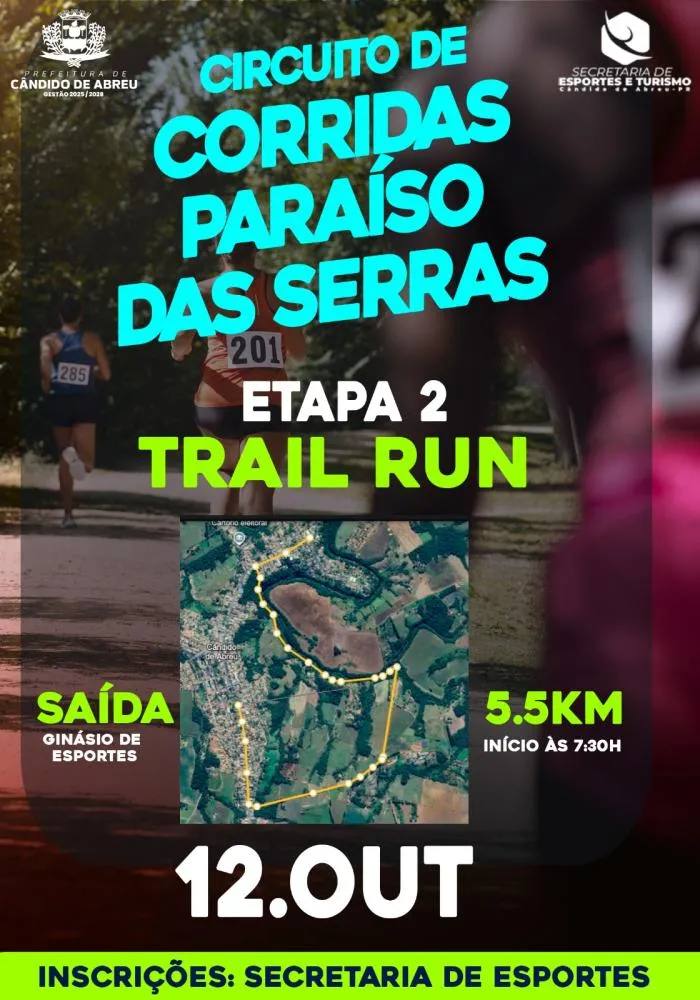 Cândido de Abreu realiza 2ª etapa do Circuito de Corridas Paraíso das Serras