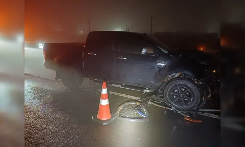 Tragédia na estrada: ciclista perde a vida em colisão com caminhonete na BR-369