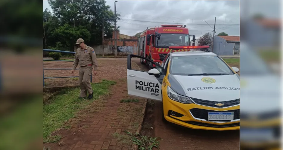 Bombeiros e BPEC resgatam cachorro em Ivaiporã