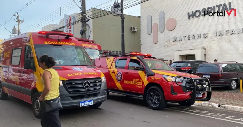 Incêndio no Hospital Materno Infantil de Apucarana é Controlado pelos Bombeiros