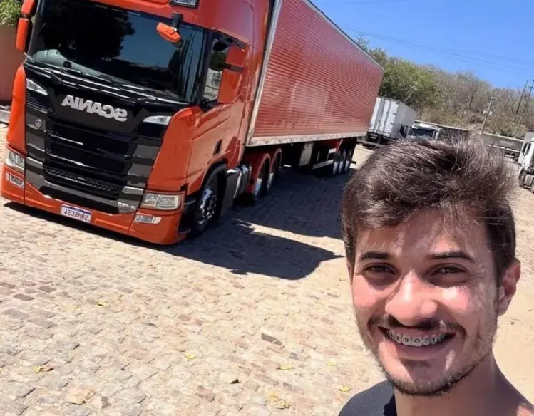 Influenciador e caminhoneiro Gustavo Miranda morre em grave acidente na BR-381