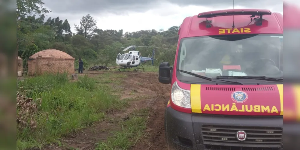 Homem fica ferido após queda de árvore durante trabalho em Prudentópolis