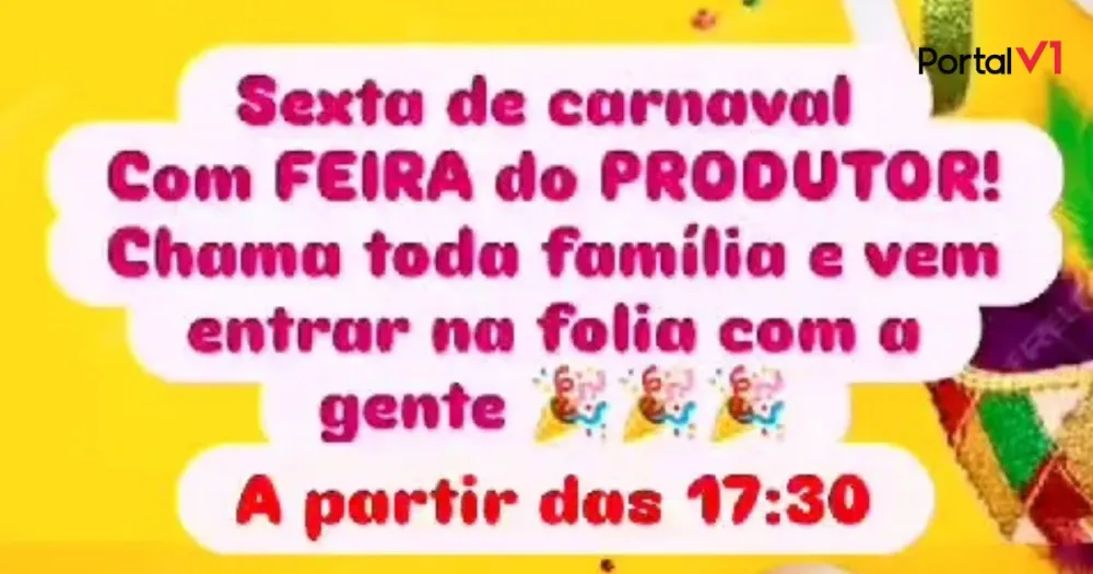 Sexta de Carnaval na Feira do Produtor de São Pedro do Ivaí