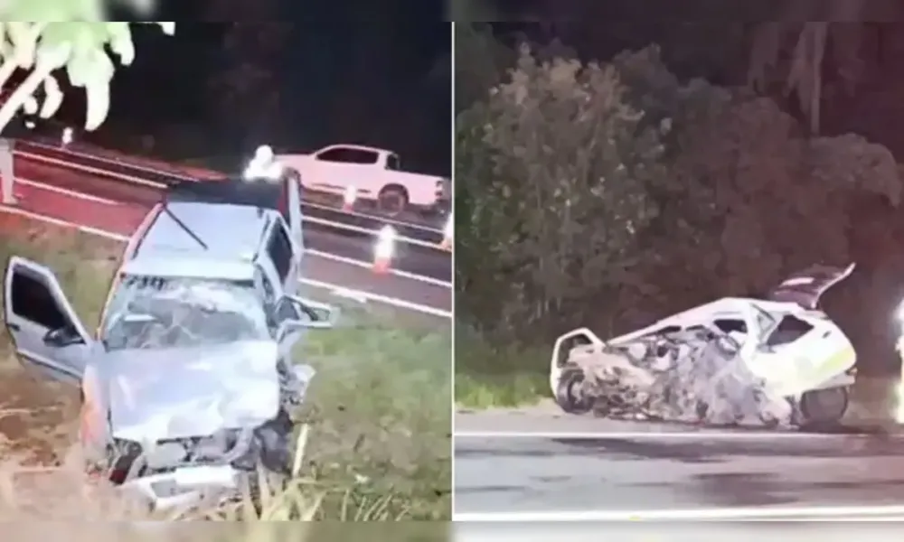 Grave batida em Ponta Grossa mata dois jovens e envolve três veículos