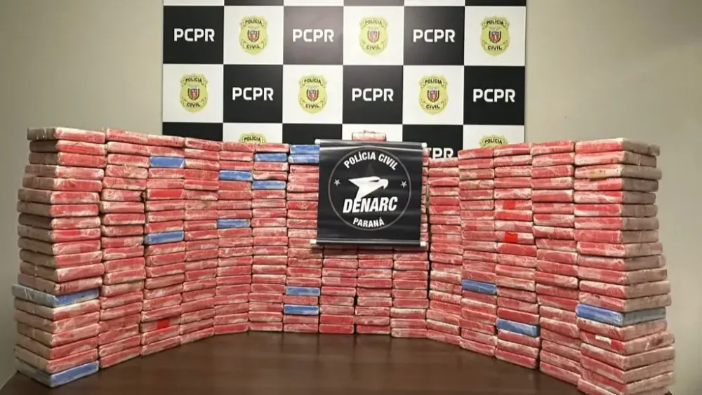PCPR prende duas mulheres e retira de circulação 328 quilos de cocaína no Paraná