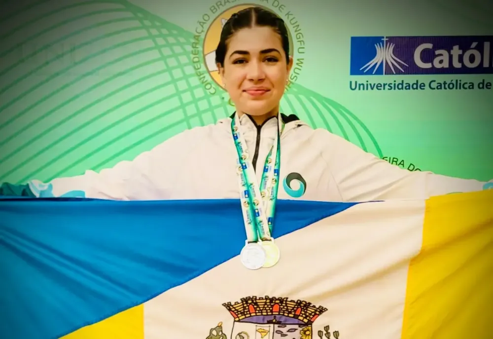 Rio Bom no topo do pódio: atleta conquista ouro e prata no Brasileiro de Kung Fu