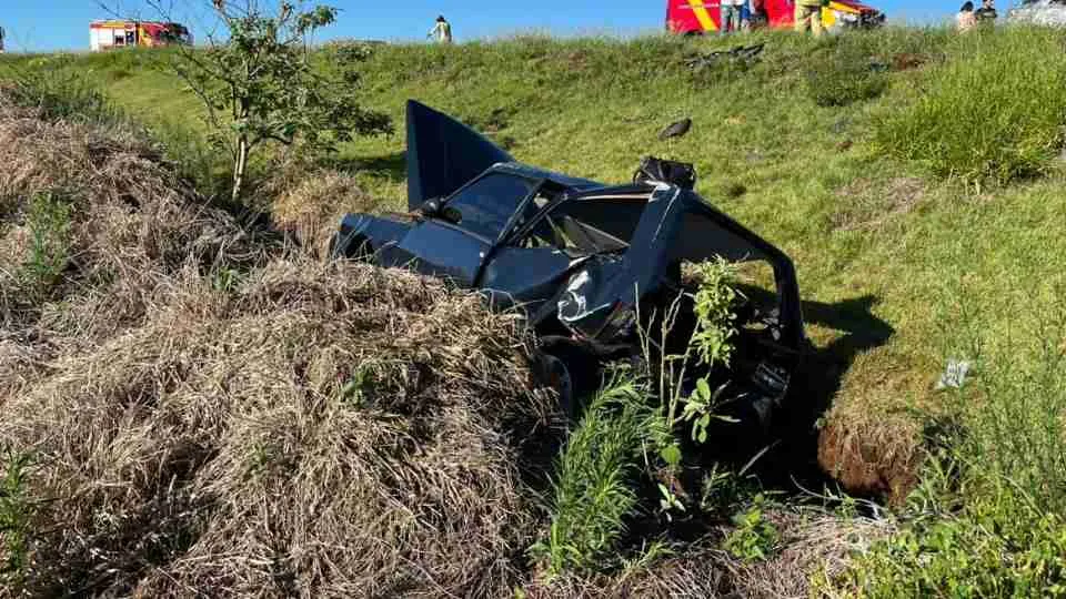 Colisão violenta na BR-163 termina com morte no Contorno Oeste de Cascavel