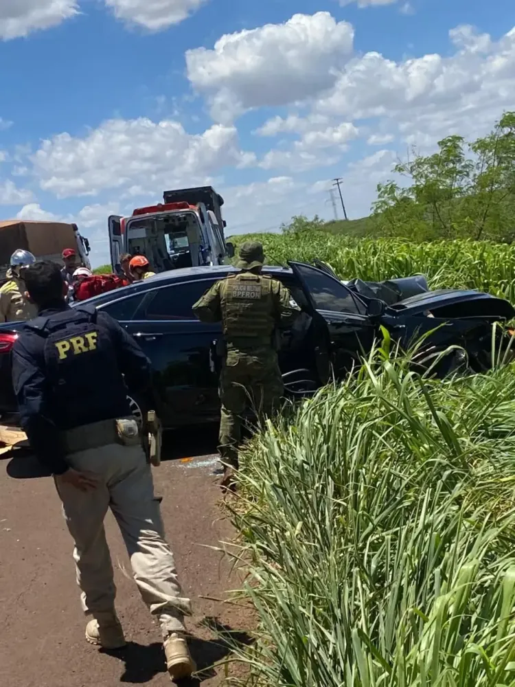 Grave acidente na BR-163 deixa dois mortos e quatro feridos no Oeste do Paraná
