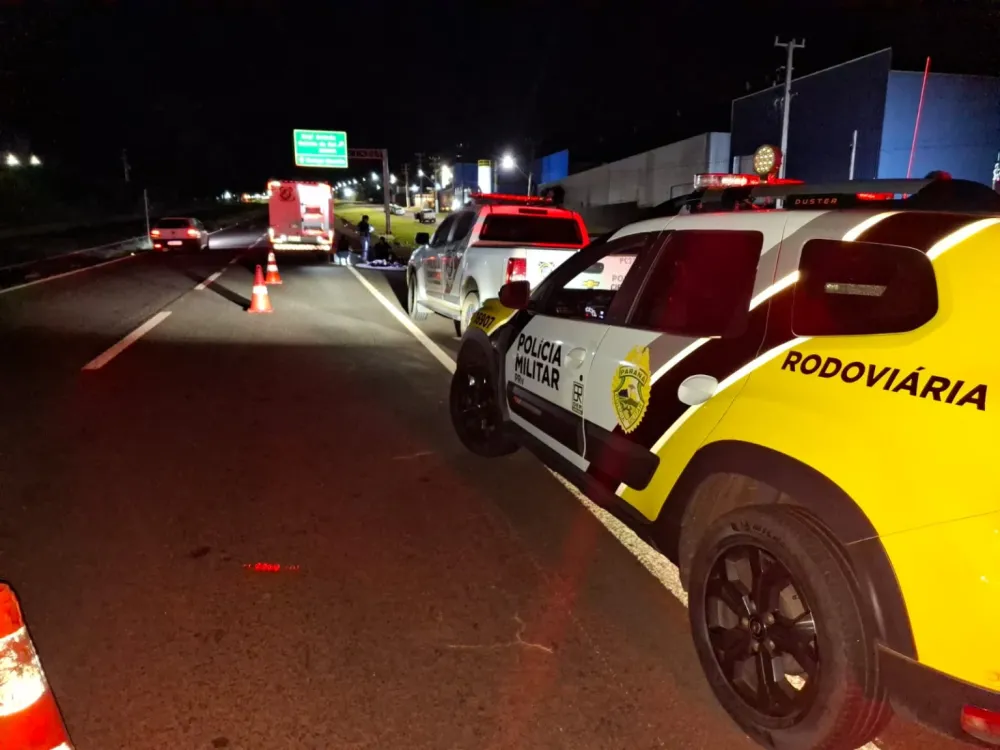 Ciclista morre após ser atingido por carro e atropelado por outro veículo na PR-317